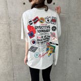 バックワッペン&プリントデザインビックTシャツ | me Jane | 詳細画像42