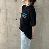 バックワッペン&プリントデザインビックTシャツ | me Jane | 詳細画像7