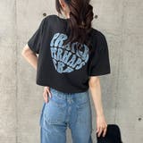 ハートロゴショート丈Tシャツ | me Jane | 詳細画像12