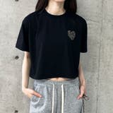 ハートロゴショート丈Tシャツ | me Jane | 詳細画像14