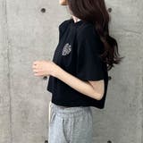 ハートロゴショート丈Tシャツ | me Jane | 詳細画像19