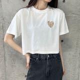 ハートロゴショート丈Tシャツ | me Jane | 詳細画像24