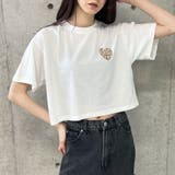 ハートロゴショート丈Tシャツ | me Jane | 詳細画像25