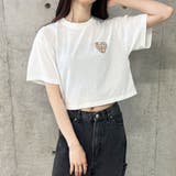 ハートロゴショート丈Tシャツ | me Jane | 詳細画像26