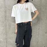 ハートロゴショート丈Tシャツ | me Jane | 詳細画像27