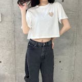 ハートロゴショート丈Tシャツ | me Jane | 詳細画像28