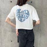 ハートロゴショート丈Tシャツ | me Jane | 詳細画像36