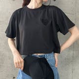 ハートロゴショート丈Tシャツ | me Jane | 詳細画像6