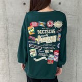 バックワッペン&プリントデザインオーバーサイズトレーナー | me Jane | 詳細画像13