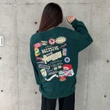 バックワッペン&プリントデザインオーバーサイズトレーナー | me Jane | 詳細画像15