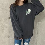 バックワッペン&プリントデザインオーバーサイズトレーナー | me Jane | 詳細画像19