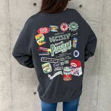 バックワッペン&プリントデザインオーバーサイズトレーナー | me Jane | 詳細画像20