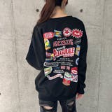 バックワッペン&プリントデザインオーバーサイズトレーナー | me Jane | 詳細画像27