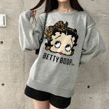 グレー | BETTY BOOP/オーバーサイズニットトップス | me Jane
