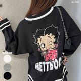 BETTY BOOP/Vネックオーバーサイズニットトップス | me Jane | 詳細画像1 