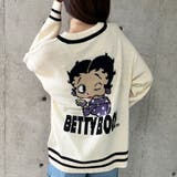 BETTY BOOP/Vネックオーバーサイズニットトップス | me Jane | 詳細画像16 