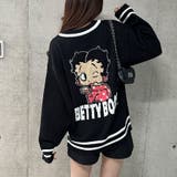 BETTY BOOP/Vネックオーバーサイズニットトップス | me Jane | 詳細画像7 