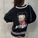BETTY BOOP/Vネックオーバーサイズニットトップス | me Jane | 詳細画像8 