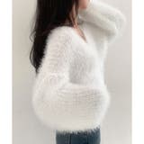 Vネックシャギーニットカーディガン | me Jane | 詳細画像9