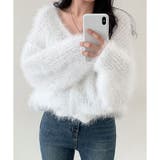 Vネックシャギーニットカーディガン | me Jane | 詳細画像12