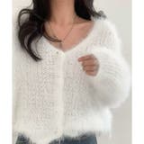 Vネックシャギーニットカーディガン | me Jane | 詳細画像13