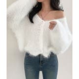 Vネックシャギーニットカーディガン | me Jane | 詳細画像15