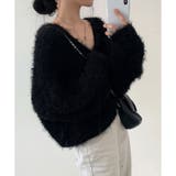 Vネックシャギーニットカーディガン | me Jane | 詳細画像16