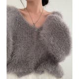 Vネックシャギーニットカーディガン | me Jane | 詳細画像3