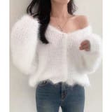 Vネックシャギーニットカーディガン | me Jane | 詳細画像8