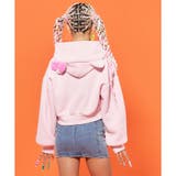【HELLO KITTY×meJane】裏起毛ショート丈リボン付きパーカー | me Jane | 詳細画像11