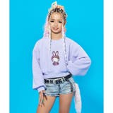 裏起毛フロントプリントショート丈トレーナー | me Jane | 詳細画像15