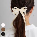 リボン 黒 ヘアゴム | Melody Accessory | 詳細画像1