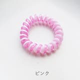 ピンク | クリア スプリング ゴム | Melody　Accessory