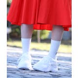 ホワイト | 5cmソールメンズ厚底ダットスニーカー☆2387 | LibertyDoll
