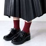 ブラックエナメル | 厚底オックスフォードシューズ ☆3581 | LibertyDoll