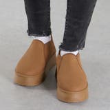 4cmソール ボア 裏起毛 厚底ファースリッポン ☆6360 | LibertyDoll | 詳細画像6 