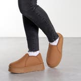 4cmソール ボア 裏起毛 厚底ファースリッポン ☆6360 | LibertyDoll | 詳細画像7 