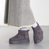 4cmソール ボア 裏起毛 厚底ショートファーブーツ ☆6362 | LibertyDoll | 詳細画像6 