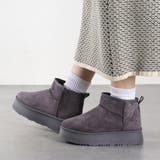 4cmソール ボア 裏起毛 厚底ショートファーブーツ ☆6362 | LibertyDoll | 詳細画像7 