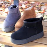 4cmソール ボア 裏起毛 厚底ショートファーブーツ ☆6362 | LibertyDoll | 詳細画像8 