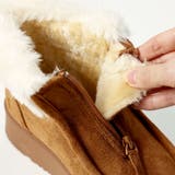 4.5cmヒール 裏起毛 ボア 厚底ファーブーツ ☆6368 | LibertyDoll | 詳細画像2 
