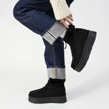 4.5cmヒール 裏起毛 ボア 厚底ファーブーツ ☆6368 | LibertyDoll | 詳細画像6 