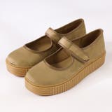 ベージュ | オフィス カジュアル セットアップ 厚底カンフーシューズ ☆6405 | LibertyDoll