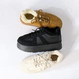 4.5cmヒール 裏起毛 ボア 厚底コンビファースニーカー ☆6410 | LibertyDoll | 詳細画像5 