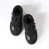 4.5cmヒール 裏起毛 ボア 厚底コンビファースニーカー ☆6410 | LibertyDoll | 詳細画像6 