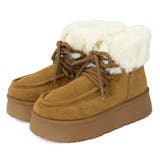 4.5cmヒール 厚底折り返しファーレースアップブーツ ☆6415 | LibertyDoll | 詳細画像11 