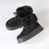 4.5cmヒール 厚底折り返しファーレースアップブーツ ☆6415 | LibertyDoll | 詳細画像7 