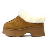 6cmヒール 裏起毛 ボア ファー 厚底ムートンスリッポン ☆6420 | LibertyDoll | 詳細画像7 