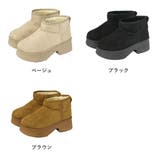 6cmヒール 裏起毛 ボア ファー 厚底 ムートンブーツ ☆6422 | LibertyDoll | 詳細画像11 