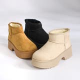 6cmヒール 裏起毛 ボア ファー 厚底 ムートンブーツ ☆6422 | LibertyDoll | 詳細画像4 